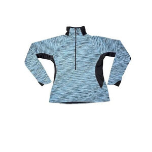 Columbia Women's Blue 1/2 Zip Windbreaker Jacket Size M Ombre Design